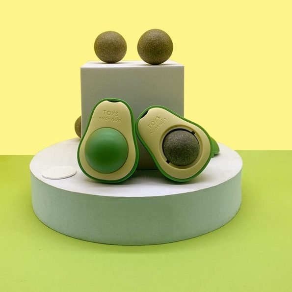 Avocado_Shape_Catnip_Treat_Toy_Boosts_Digestion_Oral_Hygiene