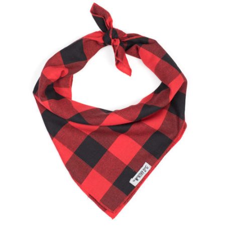 Worthy Dog Red Buffalo Plaid Scarves